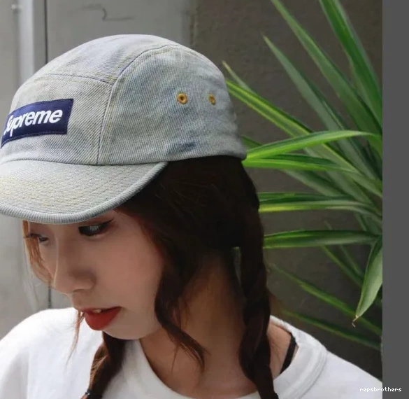 Water Camping Black White Water Washed Tannin Washed Blue SS23 Hat CAMP CAP DENIM 0808